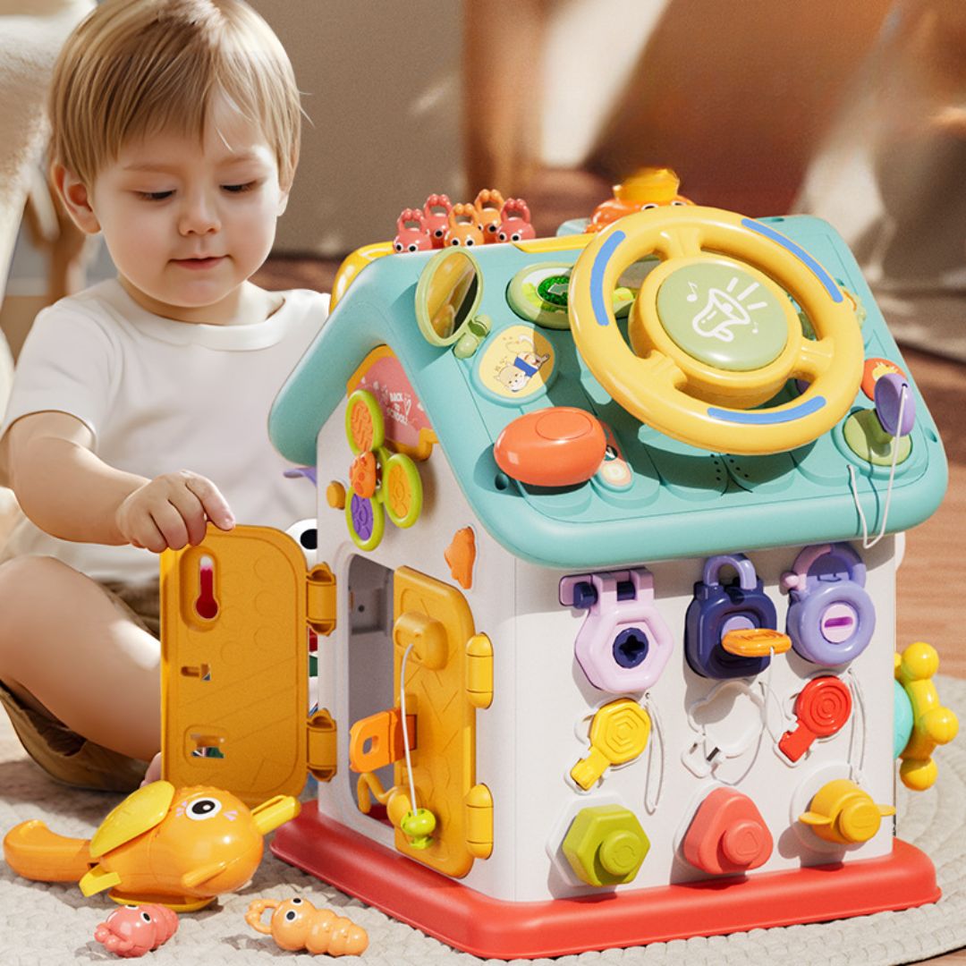 Maison d’Activités Montessori – Jouet Éducatif pour la Motricité Fine