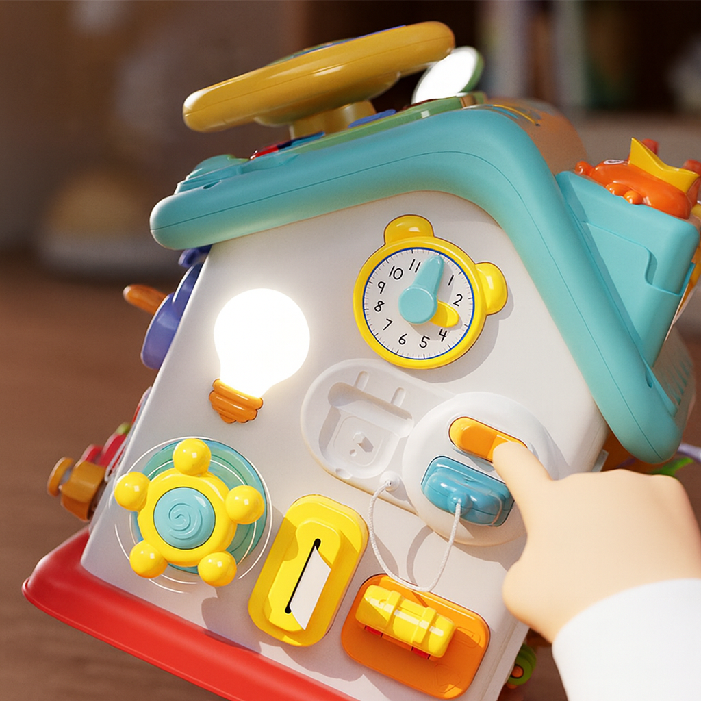 Maison d’Activités Montessori – Jouet Éducatif pour la Motricité Fine
