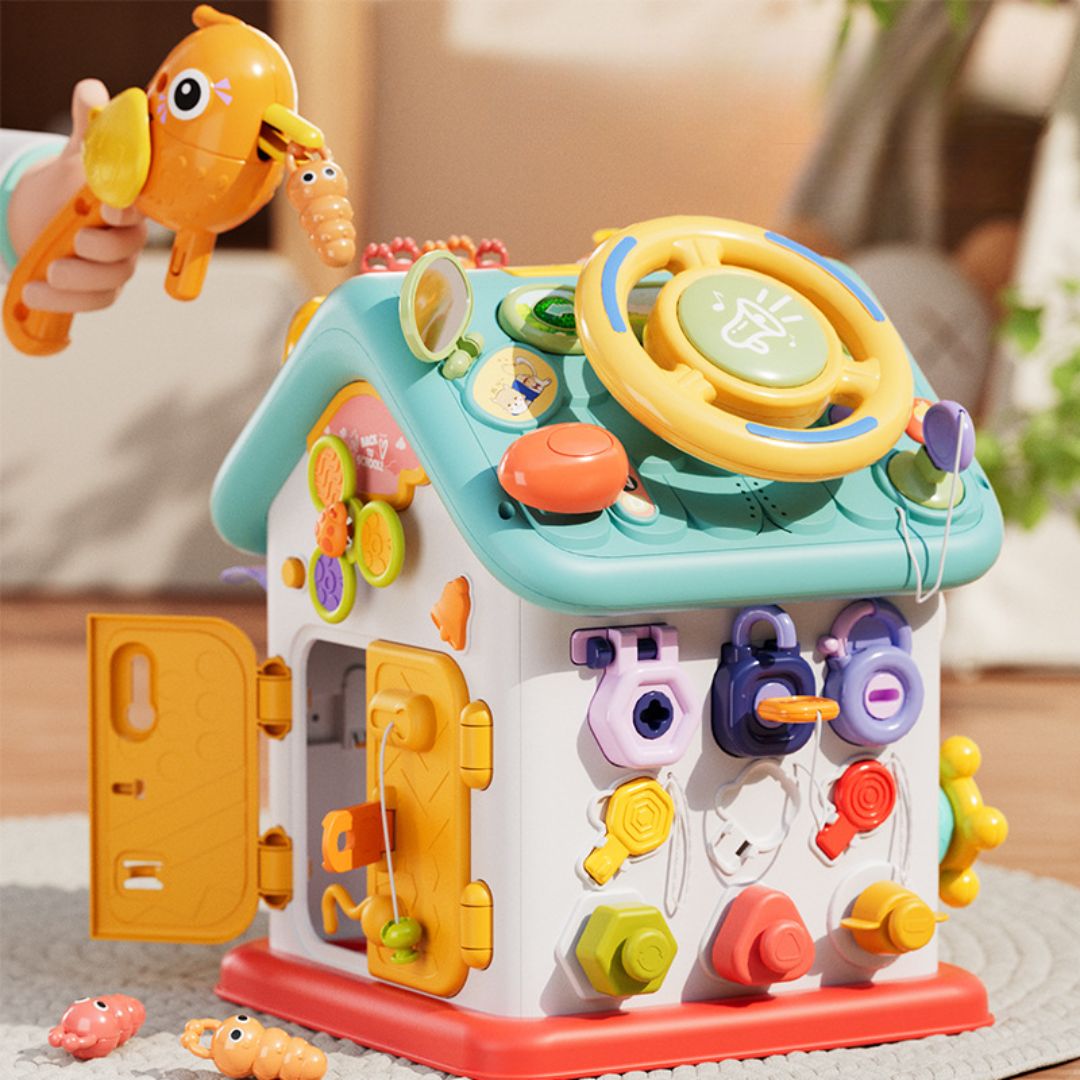 Maison d’Activités Montessori – Jouet Éducatif pour la Motricité Fine