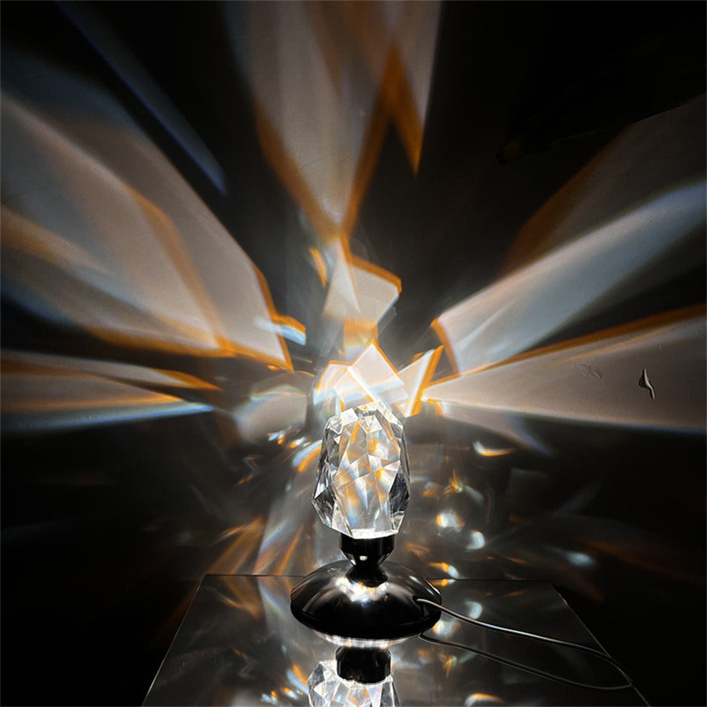 Lampe de chevet en cristal