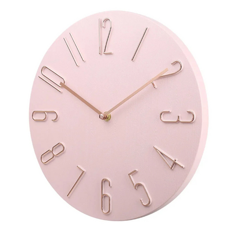Horloge murale moderne minimaliste Ø30 cm, mécanisme quartz silencieux – style scandinave pour espace de vie | Sansotis