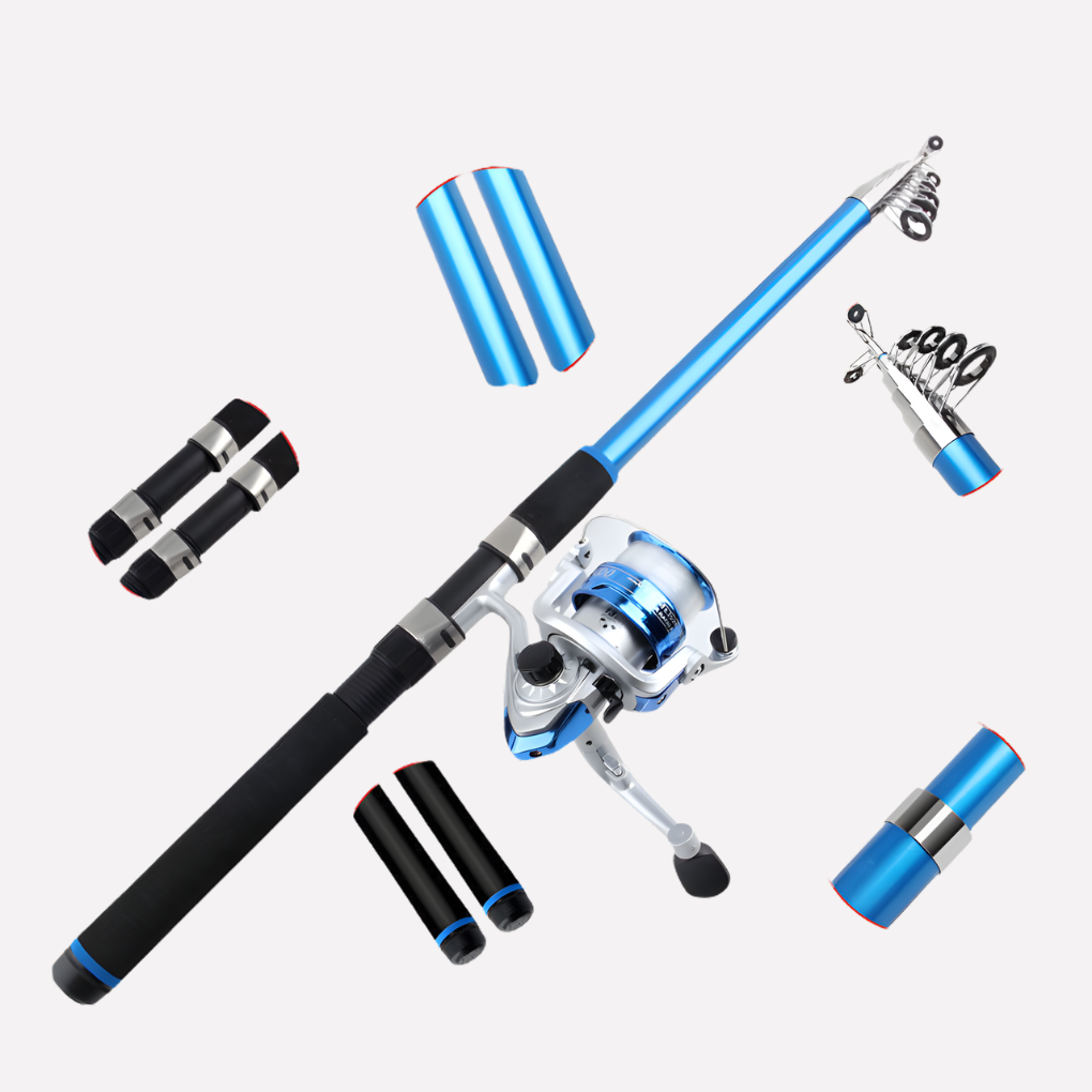 Kit canne à pêche avec moulinet | Ensemble complet pour débutants et loisirs