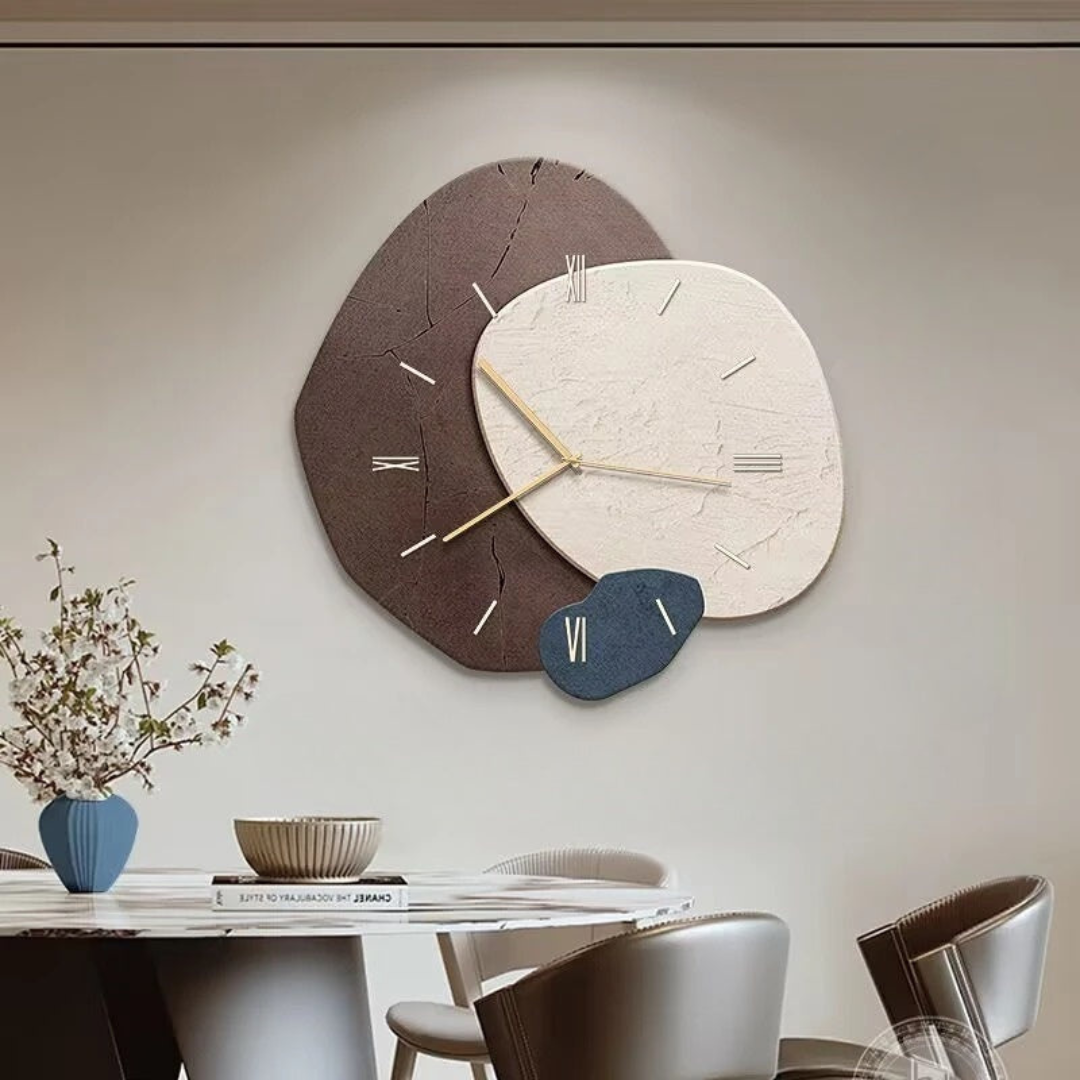 Horloge murale LED en bois naturel – design moderne à éclairage d'ambiance doux