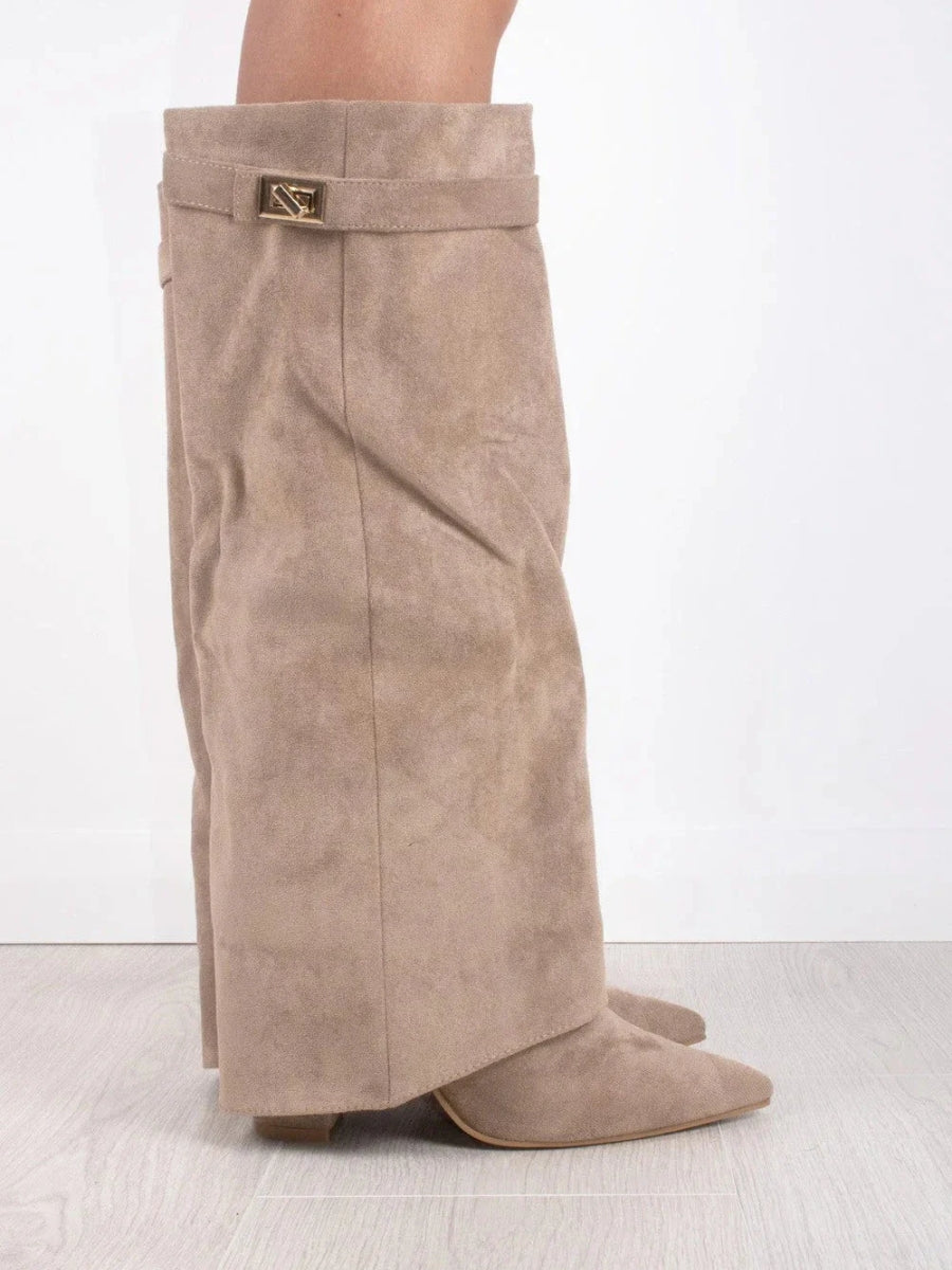 Cuissardes de luxe en daim pour femmes – Confort et classe