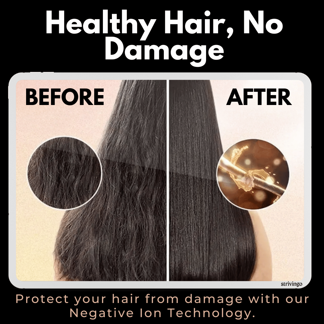 Sèche-cheveux et styler rotatif 3 en 1 avec température réglable pour des boucles et des ondulations sans effort