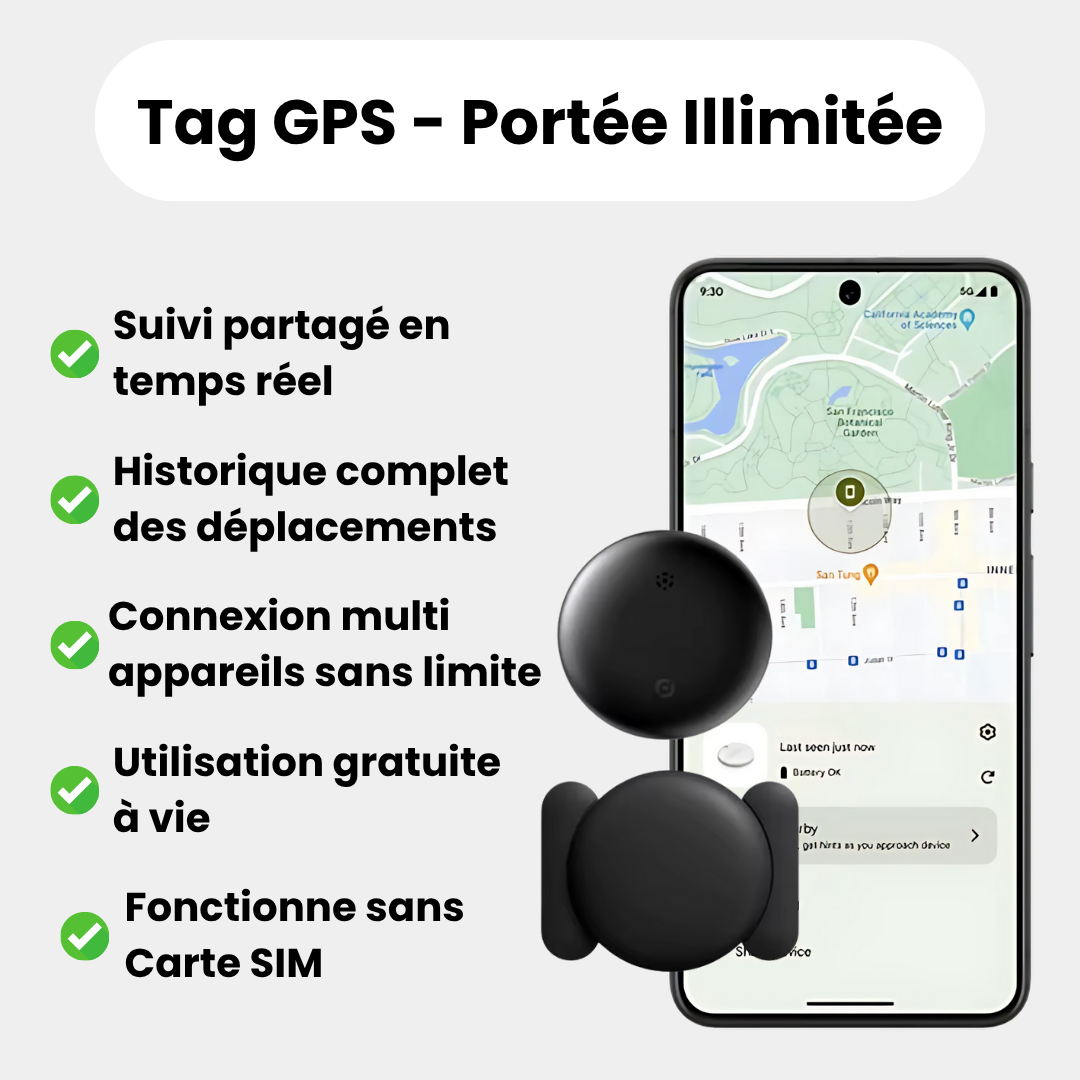 Traceur GPS Sans Abonnement iOS & Android Find My – Sécurité Totale Sans Abonnement