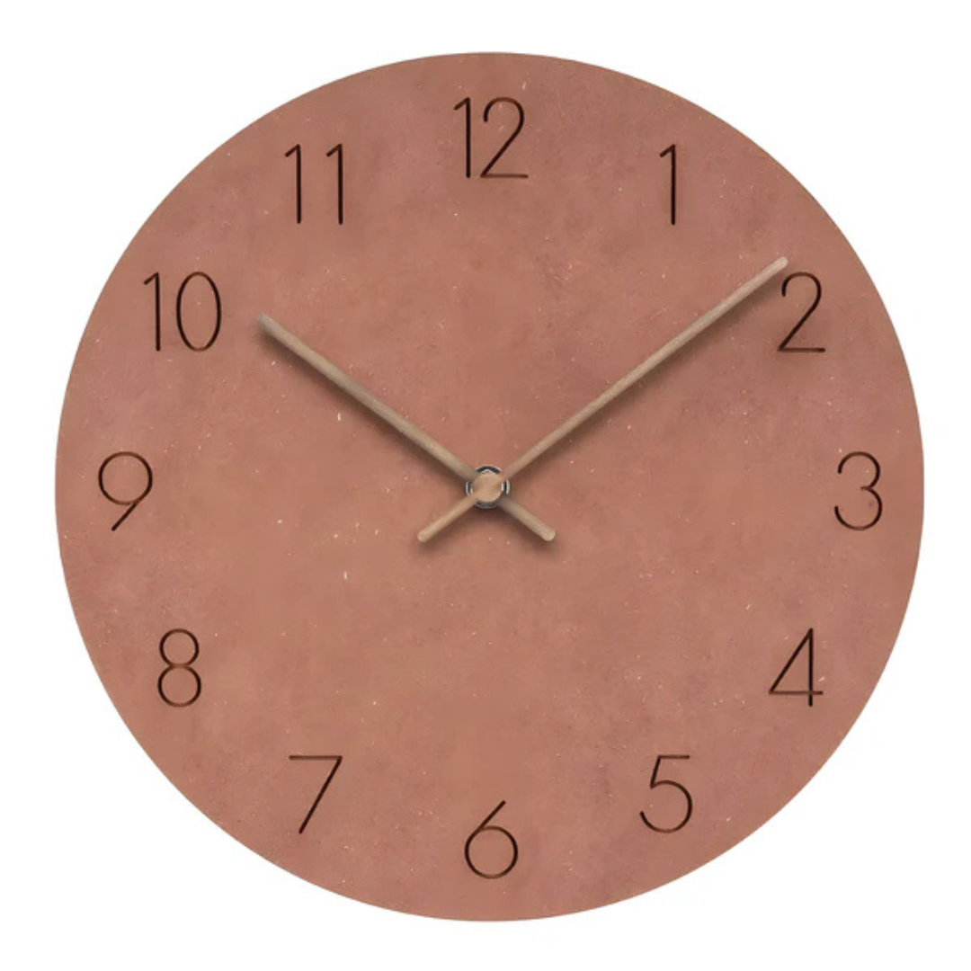 Große Holz-Wanduhr – Design minimaliste avec mécanisme indépendant