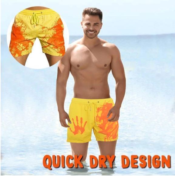Shorts de bain qui changent de couleur | Design estival pour la piscine et la plage