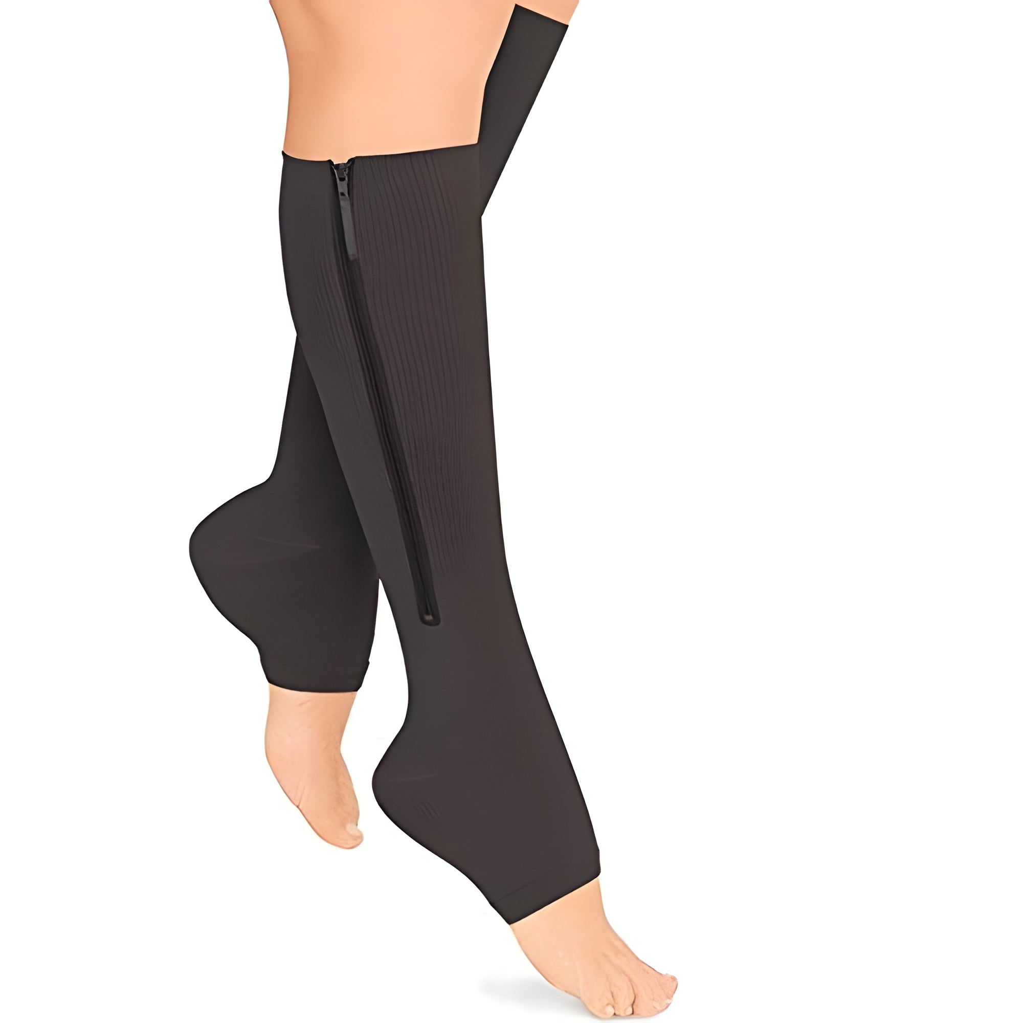 Chaussettes de compression avec fermeture éclair