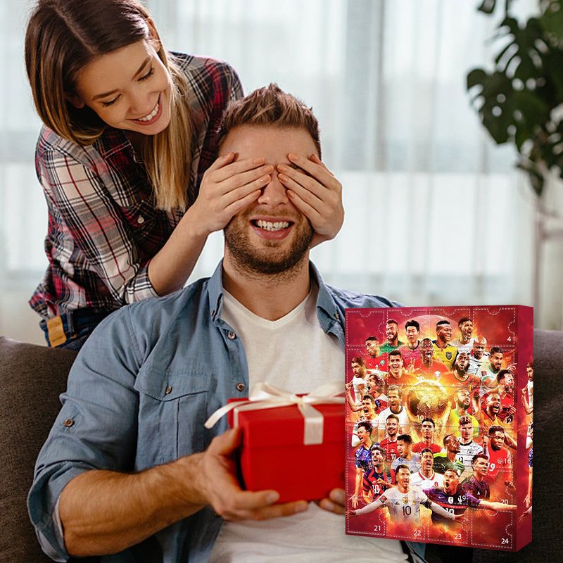 GiftGoal – Calendrier de l'Avent avec kit de football pour cadeau de Noël