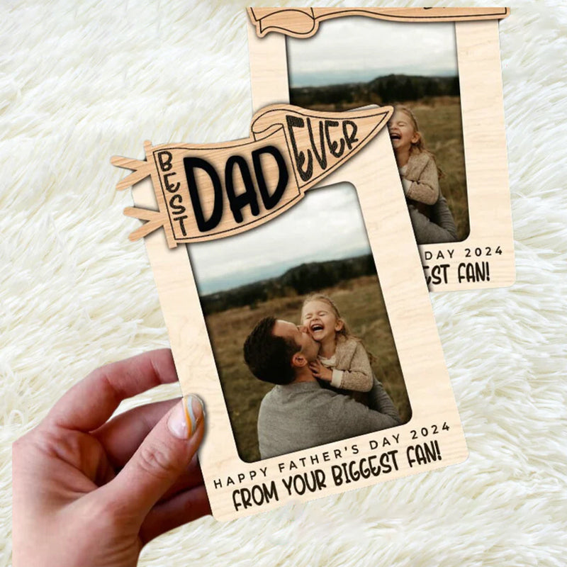 Cadre photo pour réfrigérateur, cadeau de fête des pères