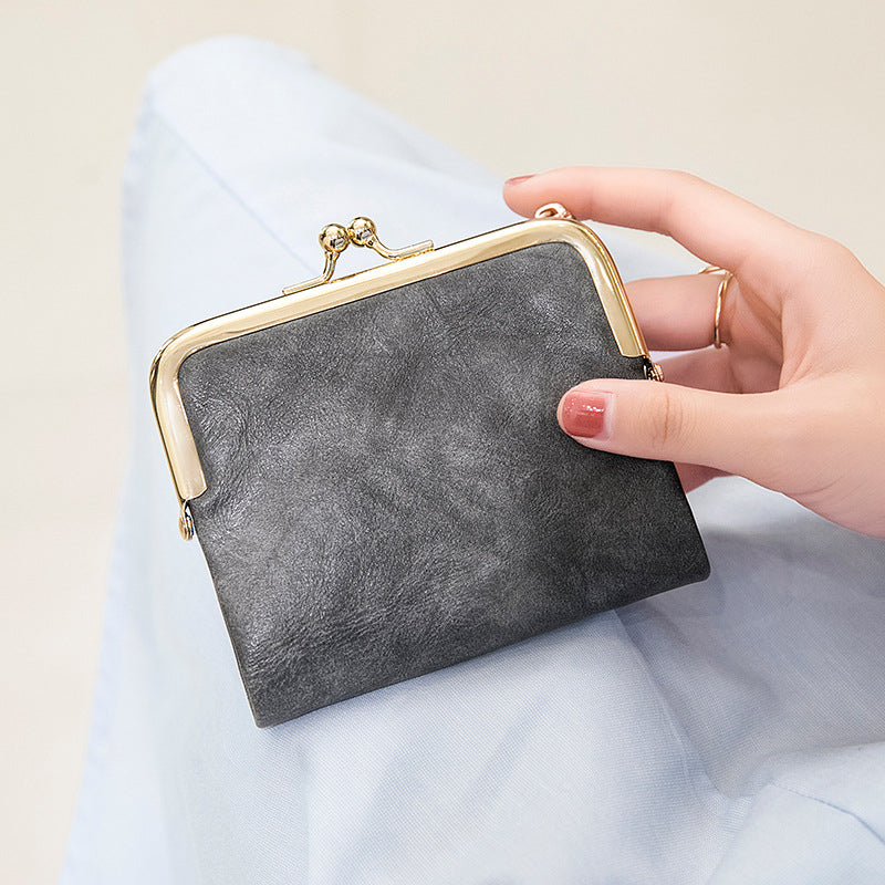 Mini portefeuille court carré pour femmes