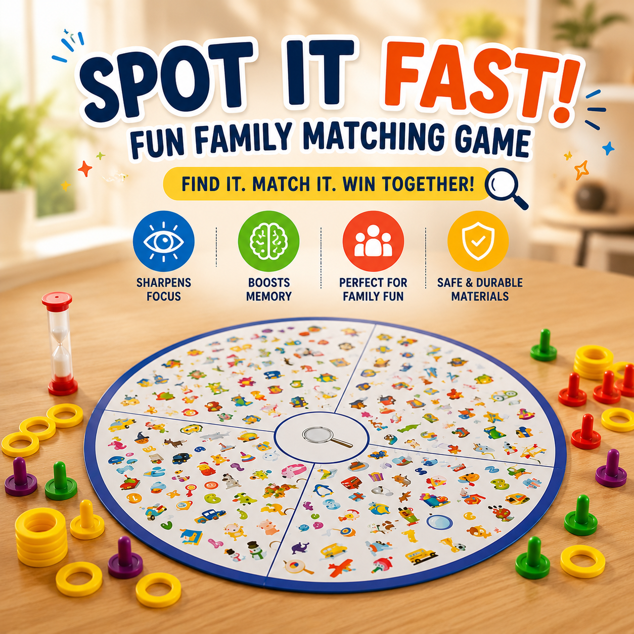 Jeu de société éducatif de détective pour enfants
