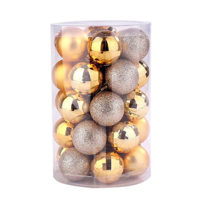 Ensemble de 34 boules de Noël 4 cm Décorations de Noël