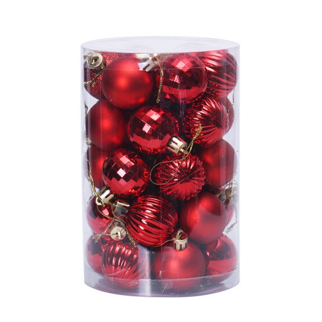 Ensemble de 34 boules de Noël 4 cm Décorations de Noël