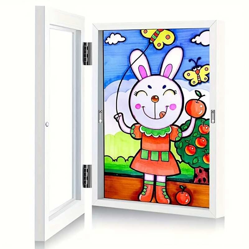 KidArtFrame – Cadre photo pour enfants de dessin animé avec cadre en bois