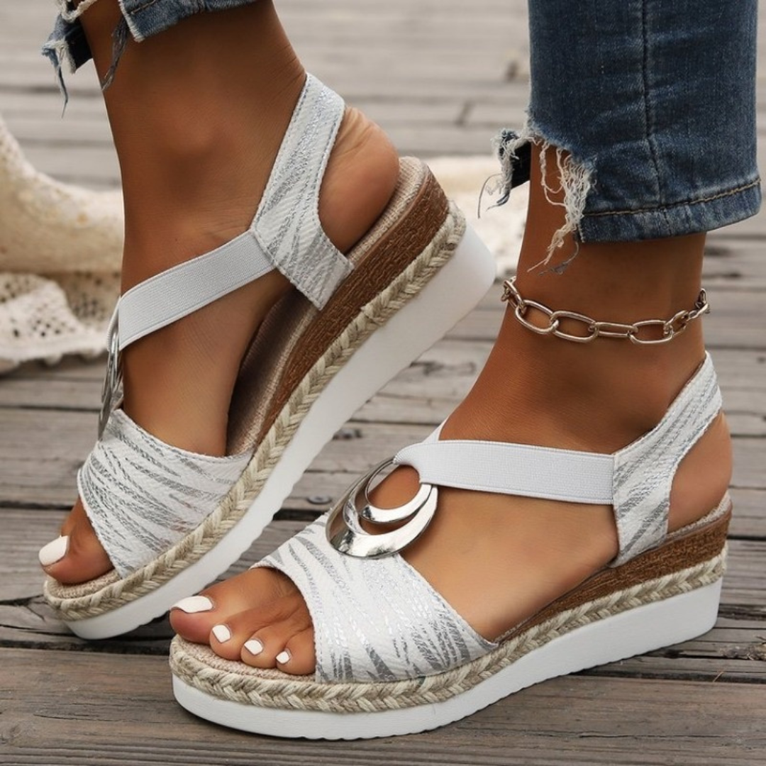 Éléganza™ | Sandales Compensées | Confort & Style pour l’Été