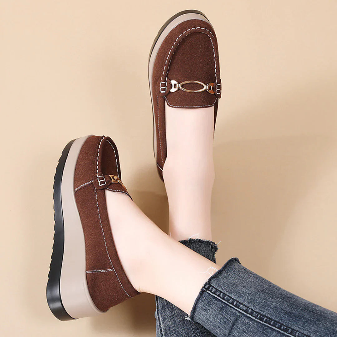 Mocassins Orthopédique Compensés | Pieds Détendus, Marche Souple