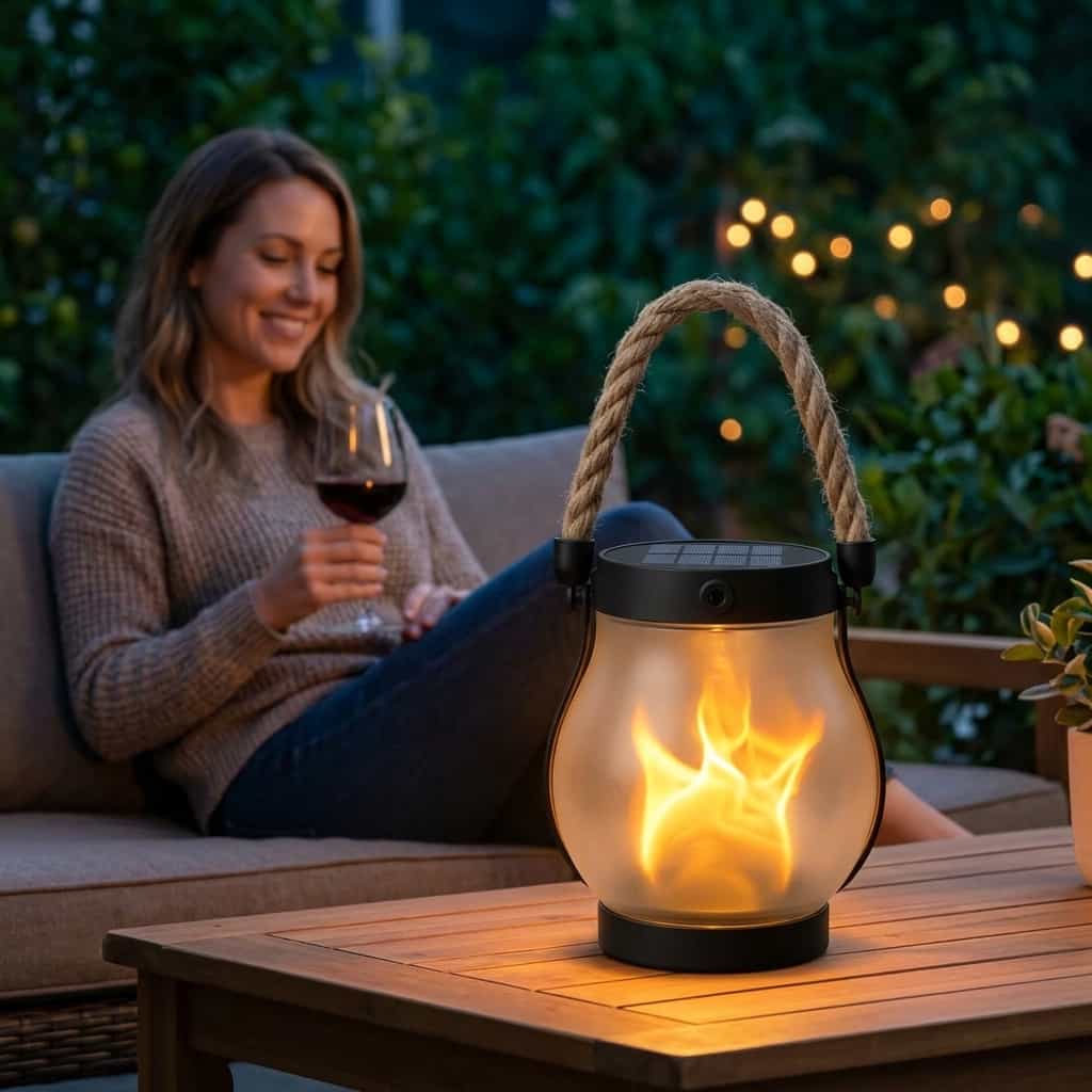 Lanterne Solaire EverFlame – Une Flamme Parfaite, Chaque Nuit