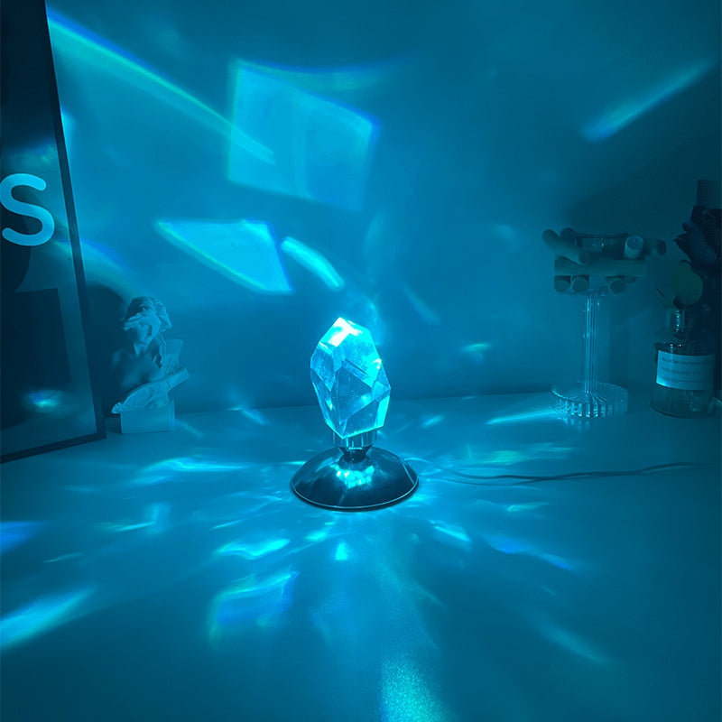 Lampe de chevet en cristal