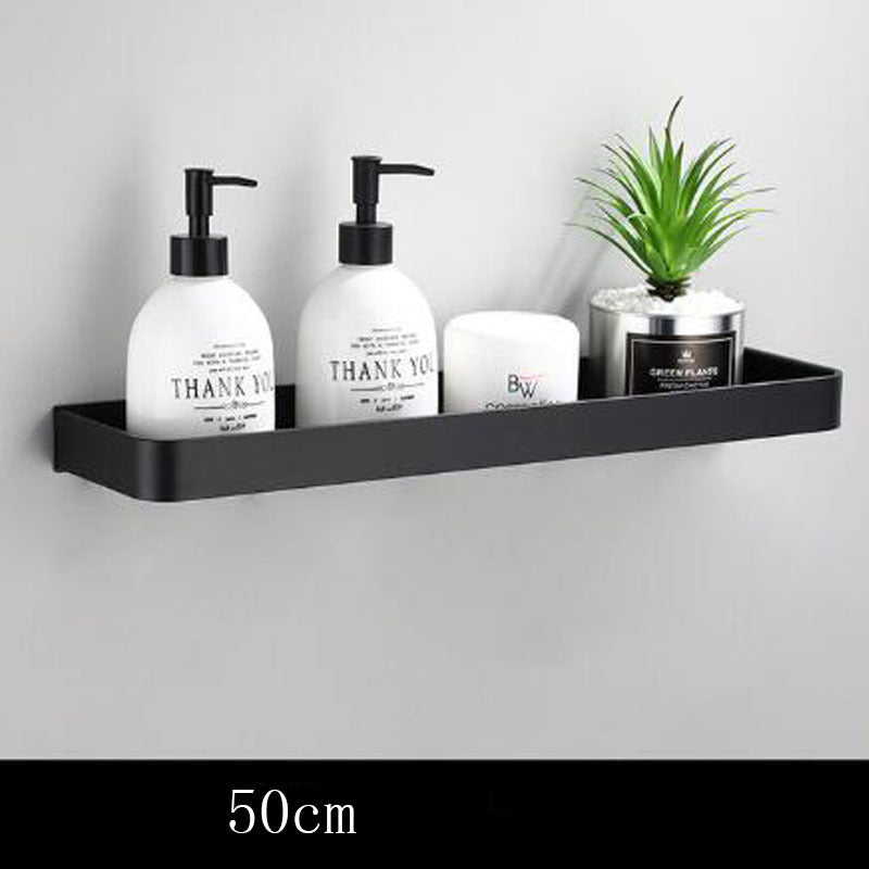 Étagère murale de salle de bain moderne | Conception en aluminium espace noir