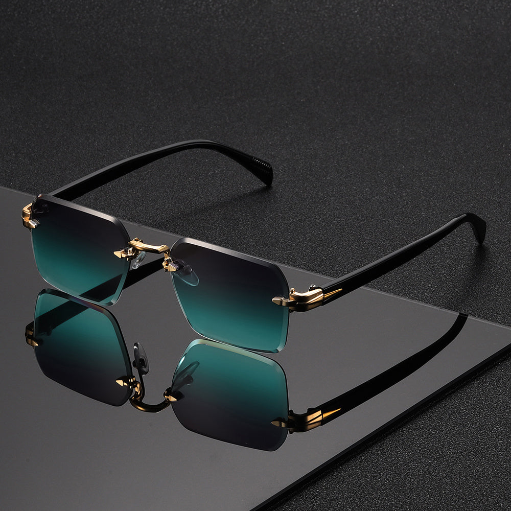 Lunettes Carrées Sans Monture pour Homme – Élégance et Confort Réunis