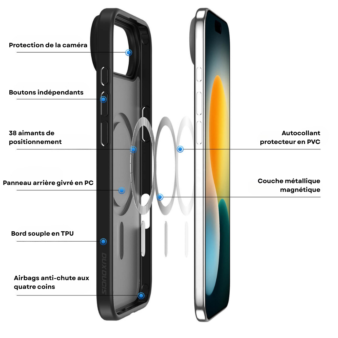 Coque Premium iPhone 17 MagSafe – Protection Fine & Robuste
