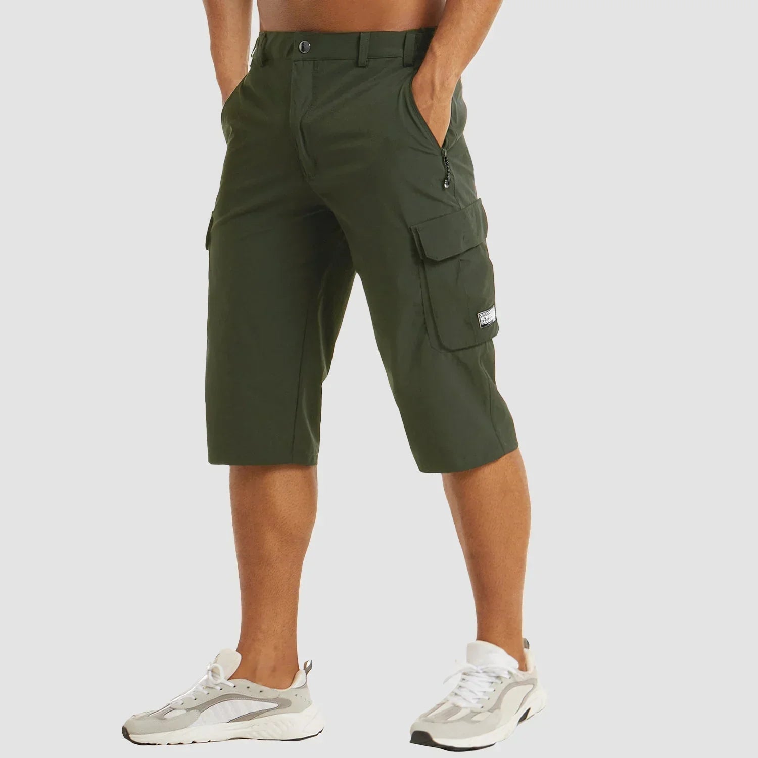 Shorts cargos pour hommes fonctionnels en tissu respirant et poches pratiques