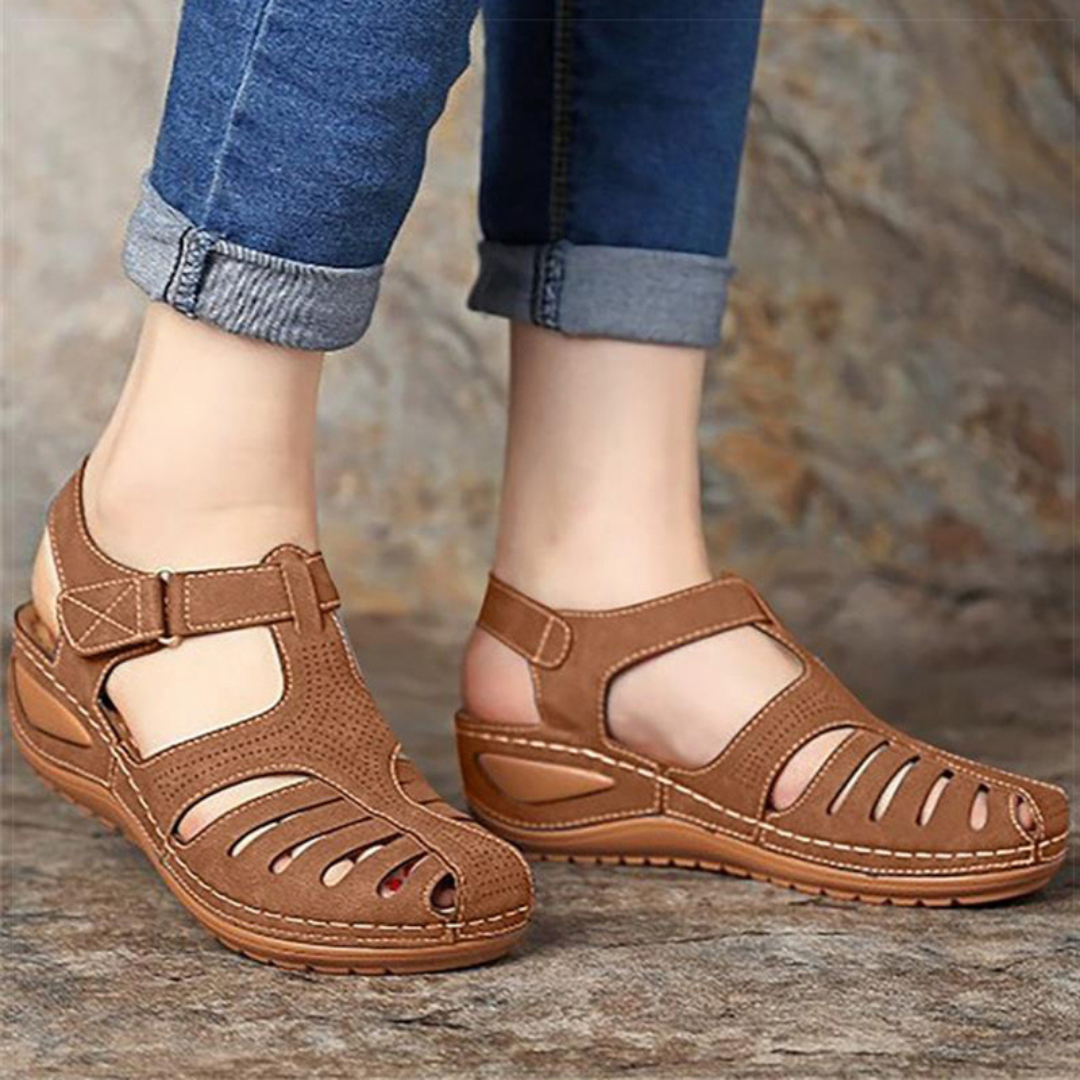 Sadoper Sandales Rétro pour Femme | Élégance Classique et Confort Moderne