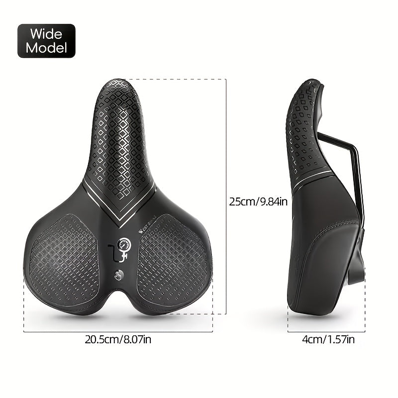 Selle de vélo gonflable avec coussin d'air pour le confort lors de longues sorties