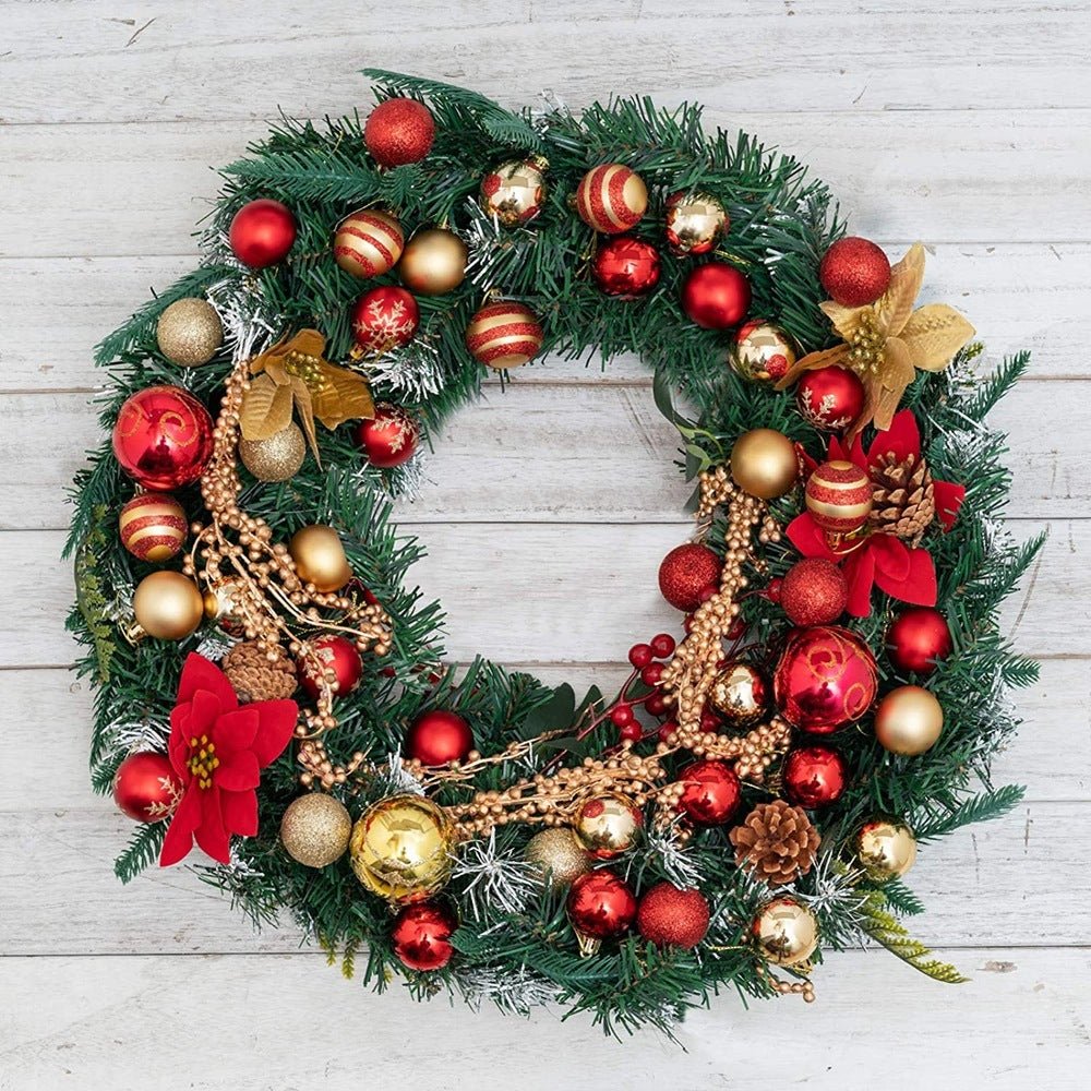 Décorations de boules de Noël faites à la main de 4 cm, 50 cm