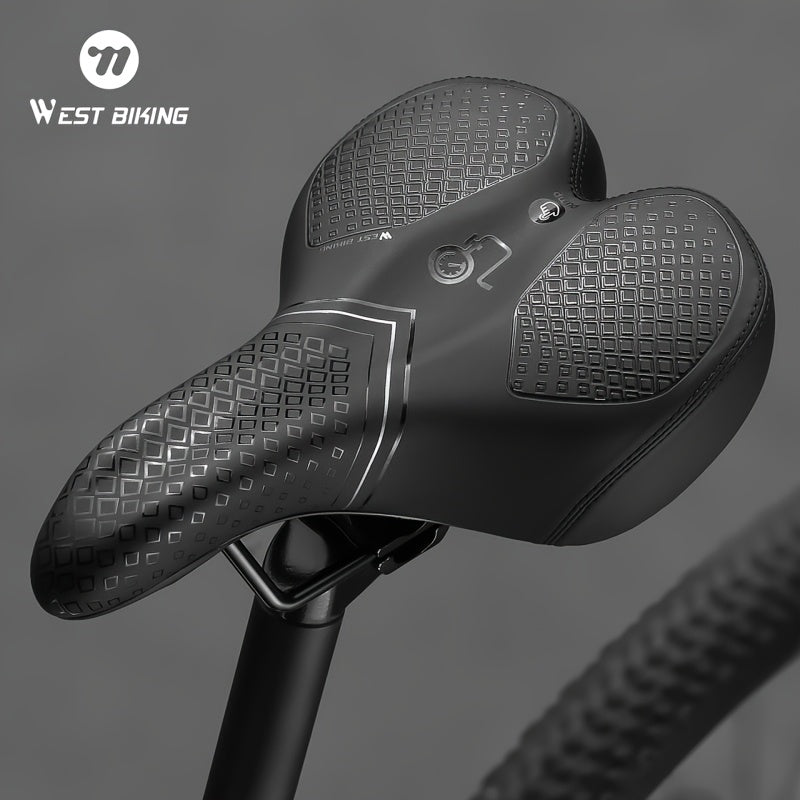 Selle de vélo gonflable avec coussin d'air pour le confort lors de longues sorties