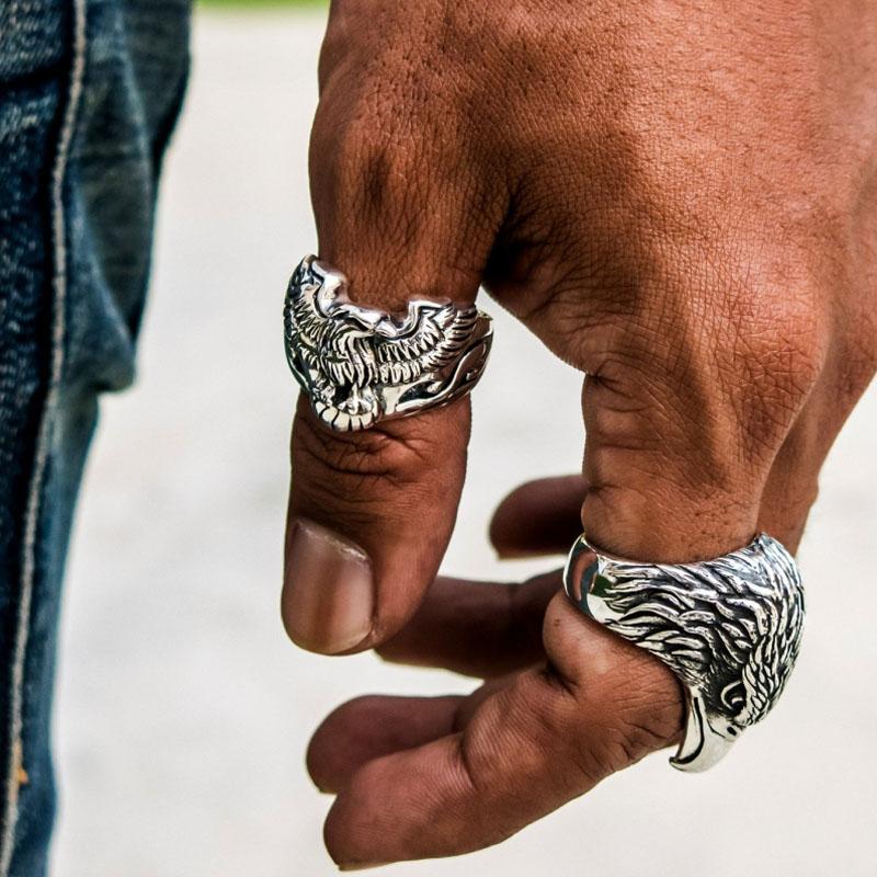 Bague Aigle pour Homme