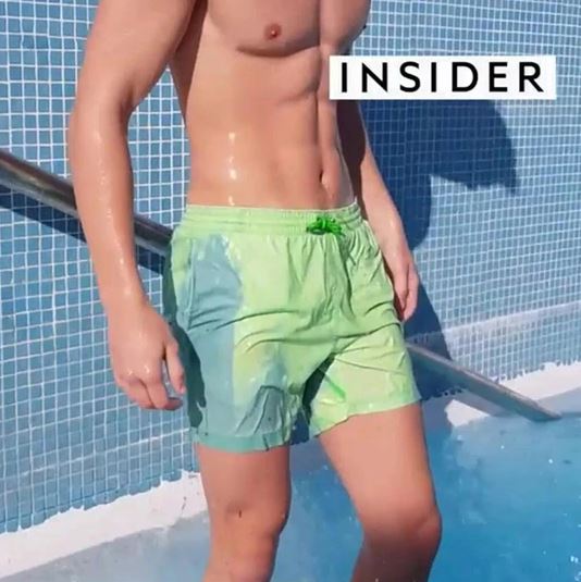 Shorts de bain qui changent de couleur | Design estival pour la piscine et la plage