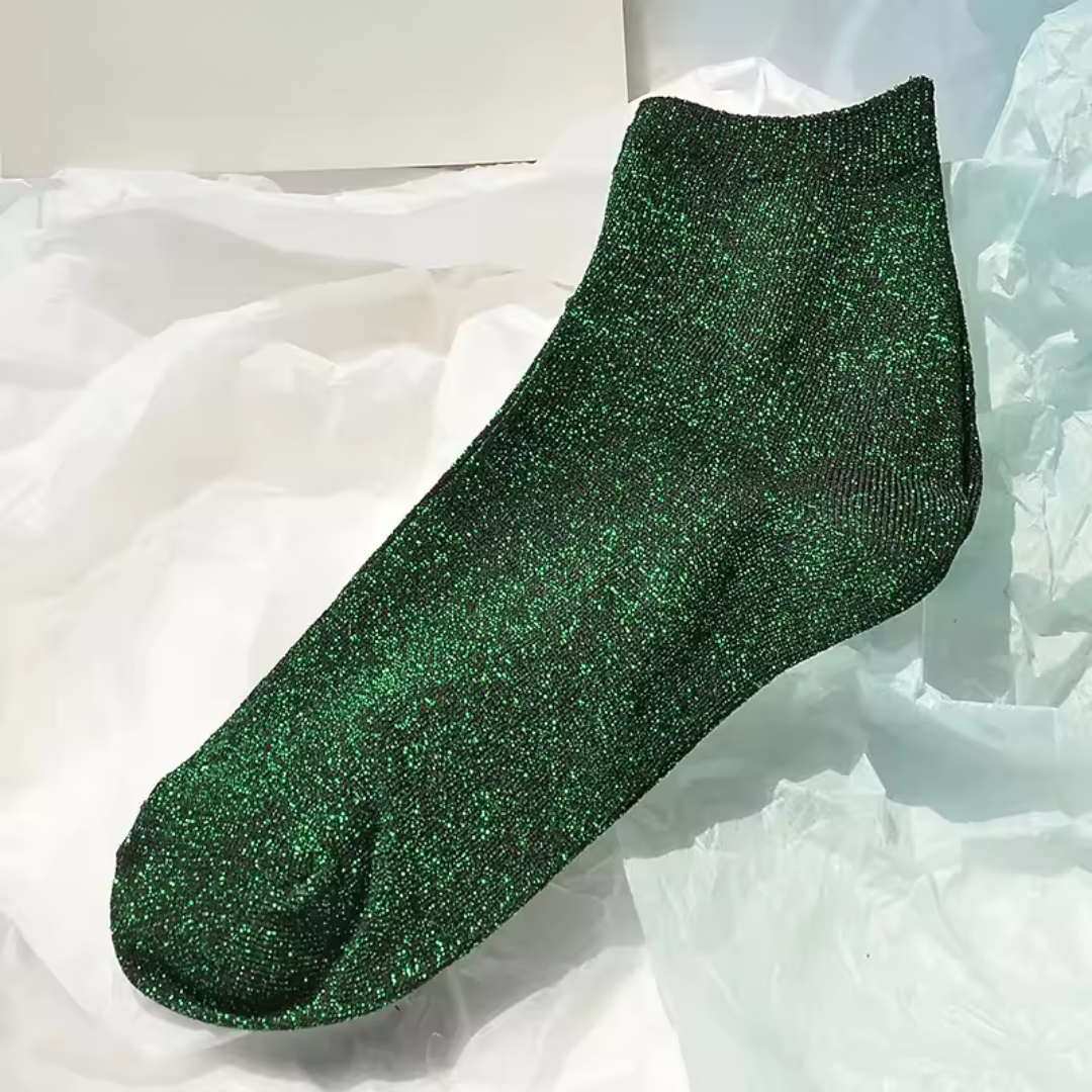 Chaussettes à Paillettes – Élégance, Confort et Style Japonais pour un Été Lumineux