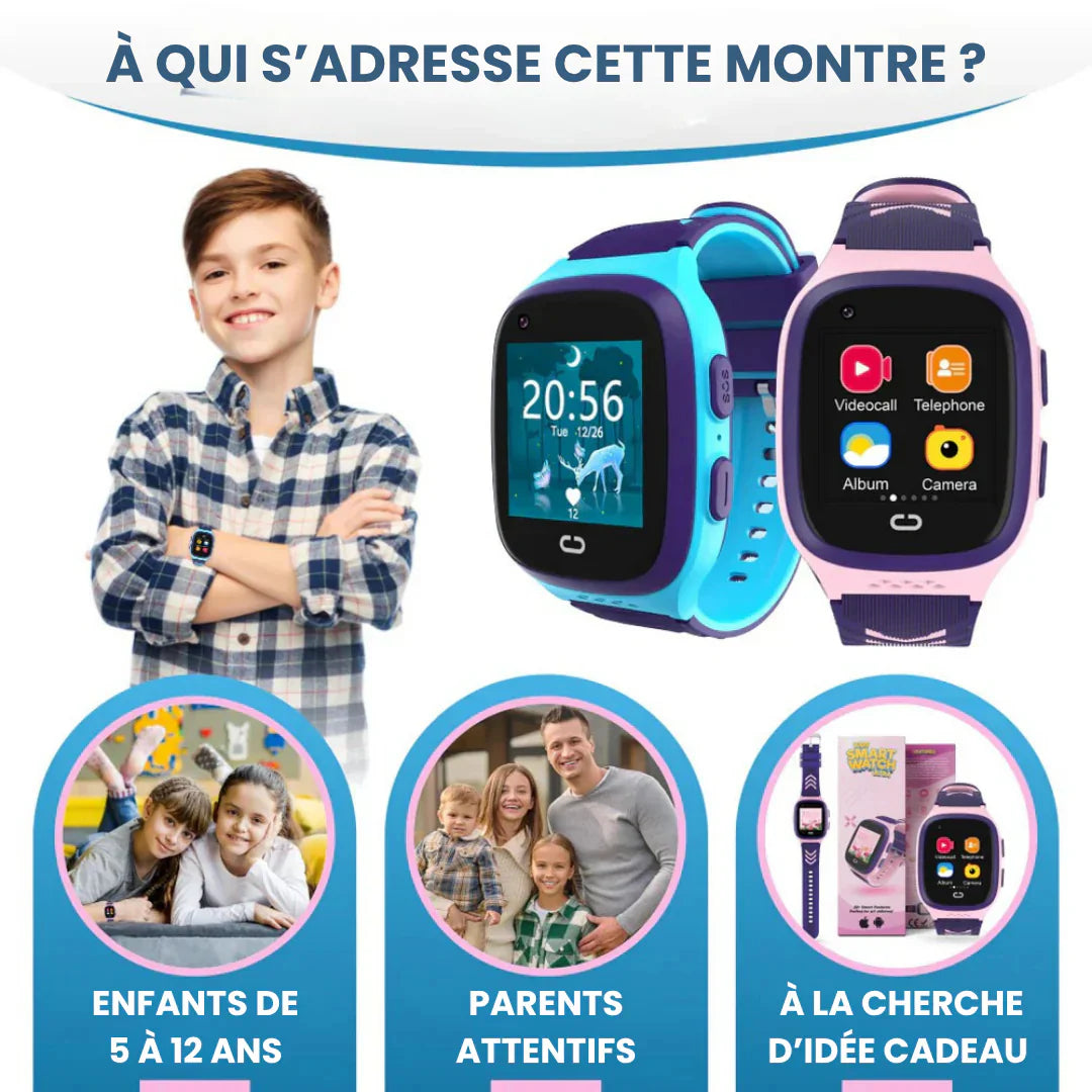 Montre GPS Connectée 4G Pour Enfant