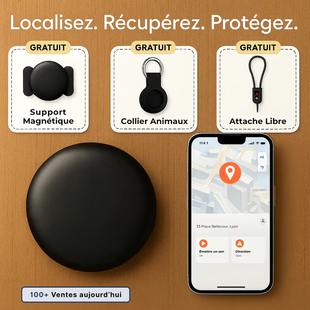 Traceur GPS Sans Abonnement iOS & Android Find My – Sécurité Totale Sans Abonnement