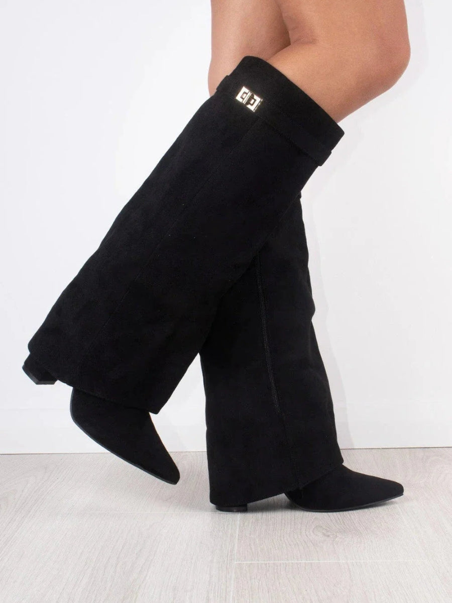 Cuissardes de luxe en daim pour femmes – Confort et classe