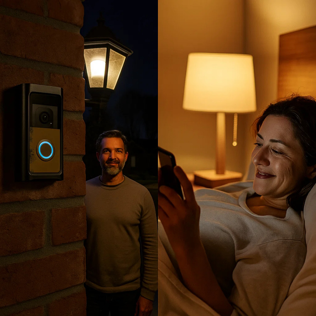 LuxGuard | Sonnette vidéo sans fil avec batterie pour une sécurité optimale