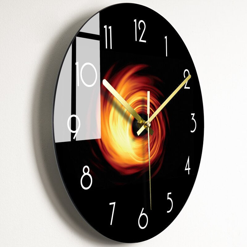 Horloge murale en verre classique pour une vie élégante