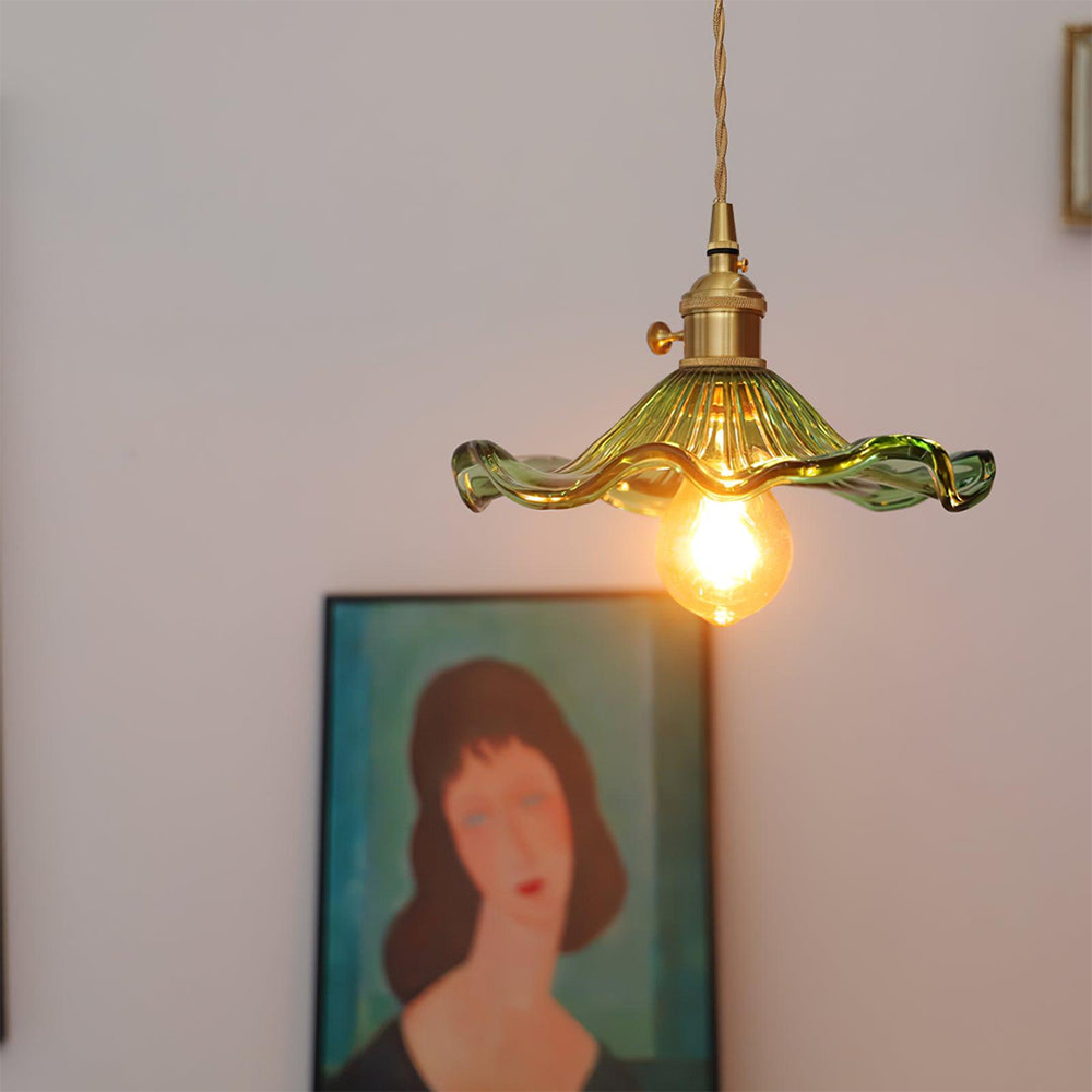 Lampe à suspension en verre Bloem LED Design Pendellamp Wit Woonkamer Slaapkamer Eetkamer Sfeerverlichting | Sansotis