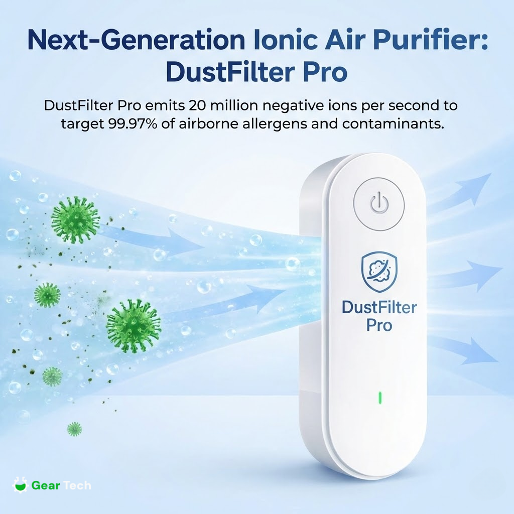 Mini purificateur d’air anti-acariens | Idéal pour allergies et maison
