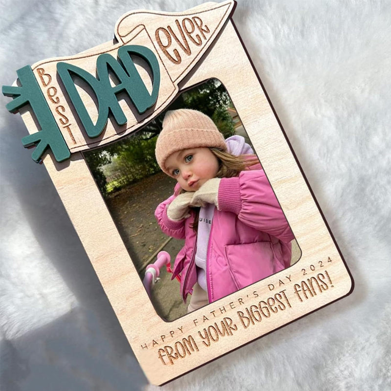 Cadre photo pour réfrigérateur, cadeau de fête des pères