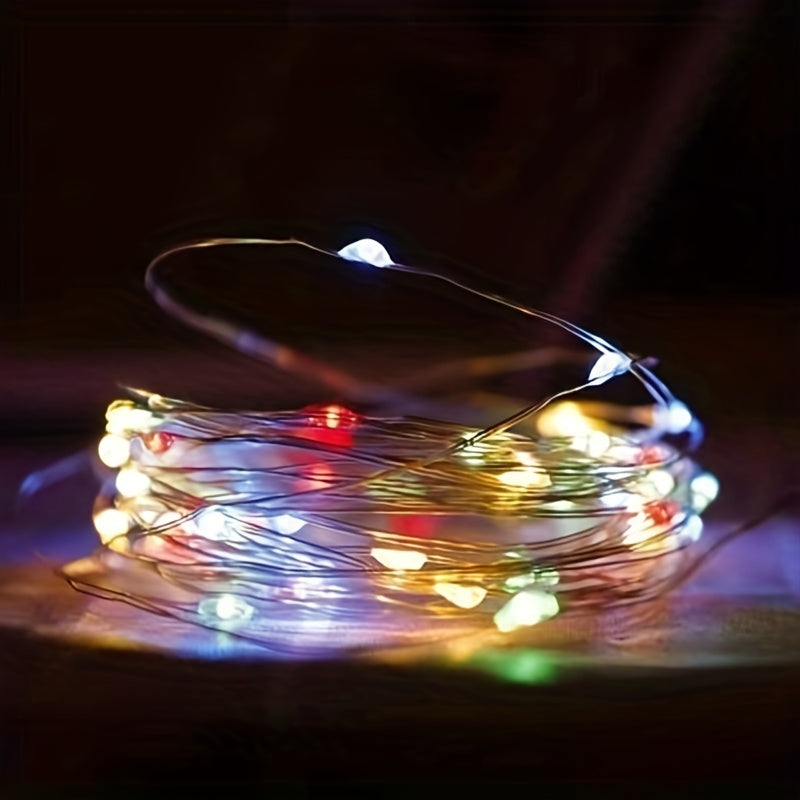 Guirlande lumineuse à piles en fil de cuivre