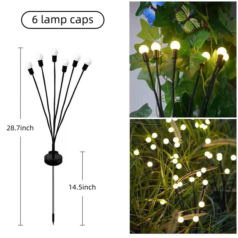 Lampes Solaires de Jardin – Éclairage Starburst Oscillant