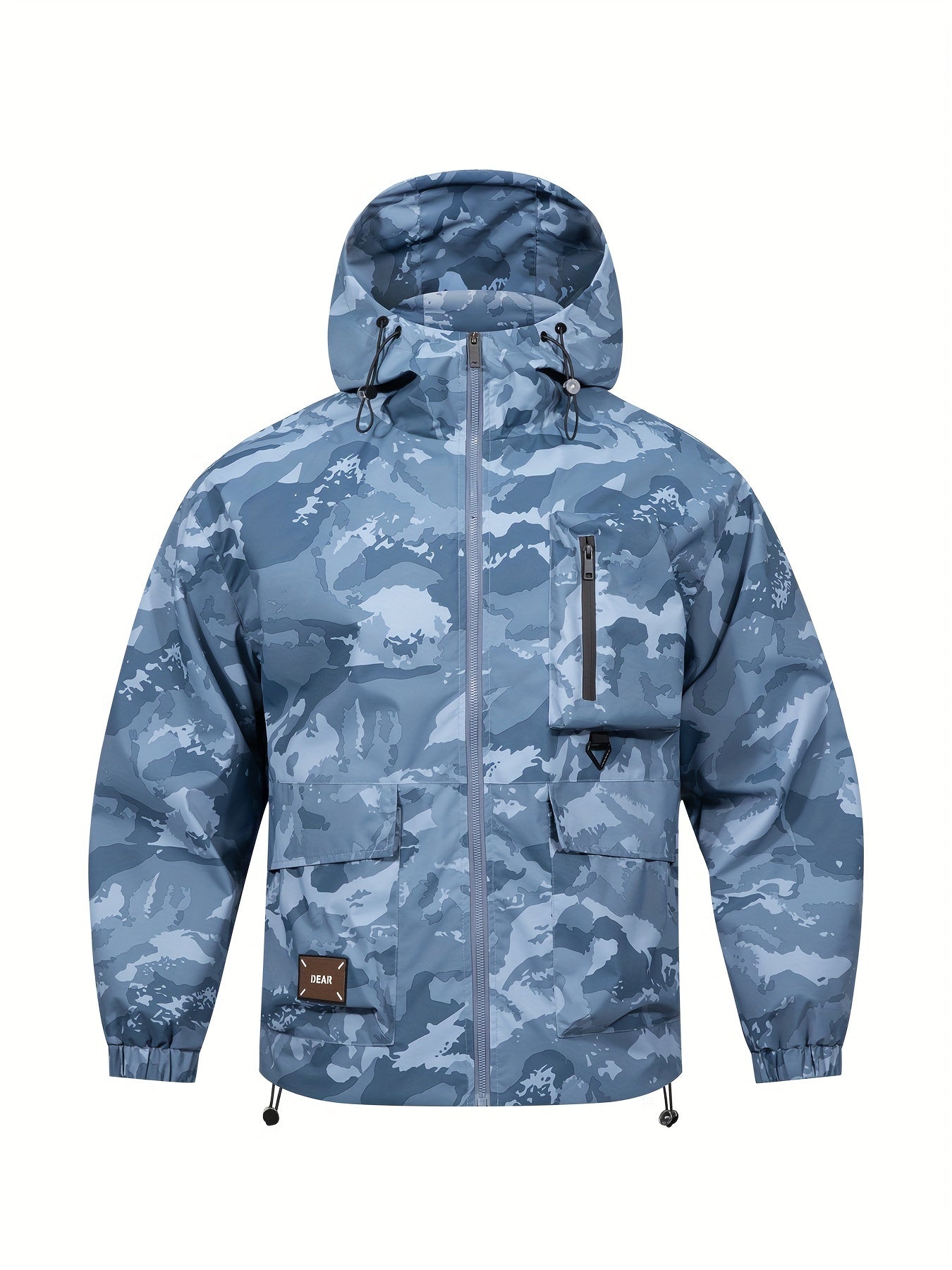 Veste pour homme avec motif camouflage et capuche – décontractée et confortable