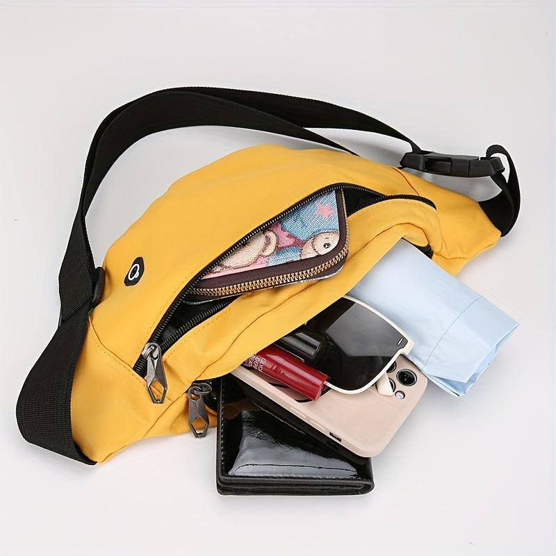Sac banane sportif pour femmes avec plusieurs poches et sangle réglable