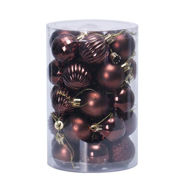 Ensemble de 34 boules de Noël 4 cm Décorations de Noël