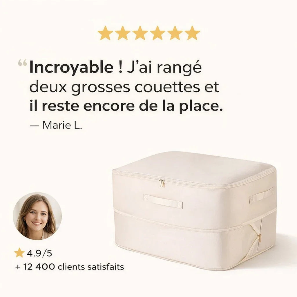 Sac de Compression pour Couette et Vêtements – Rangement Gain de Place