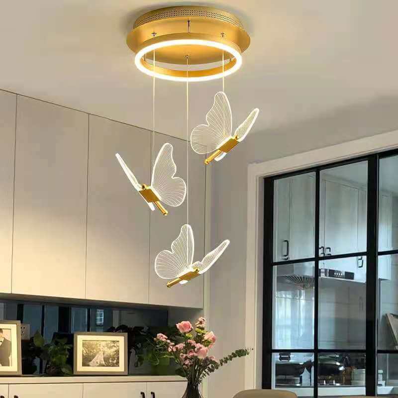 Lampe de chevet de chambre à coucher, vitrine de salon, lampe de table papillon